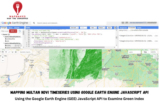 Mapping Multan NDVI Timeseries using Google Earth Engine JavaScript API