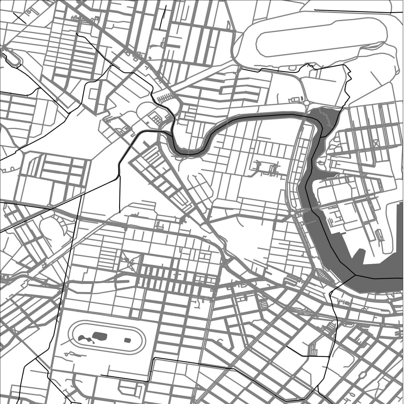 ROAD MAP OF NEWCASTLE, AUSTRALIA BY MAPBAKES