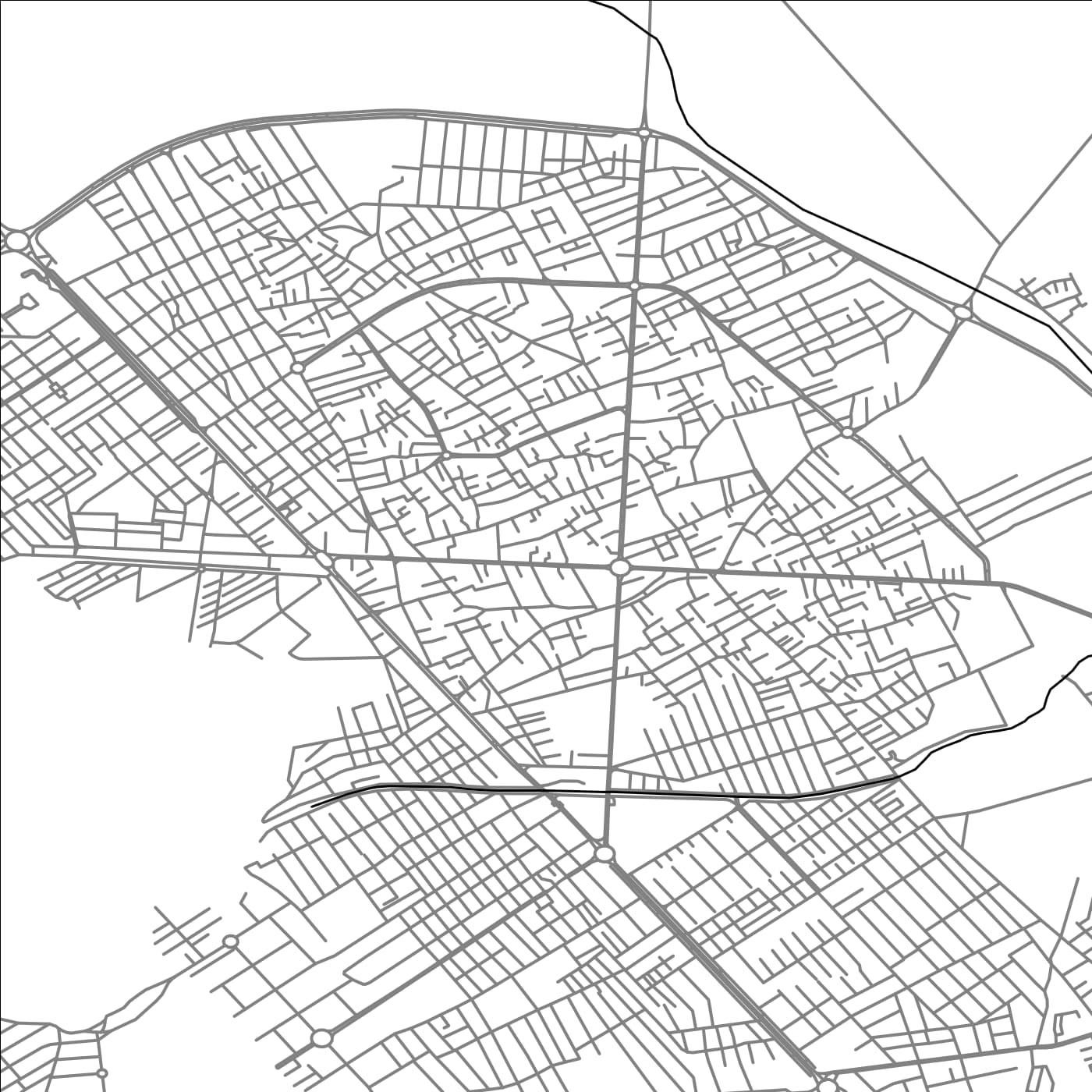 ROAD MAP OF TORBAT E JAM, IRAN BY MAPBAKES