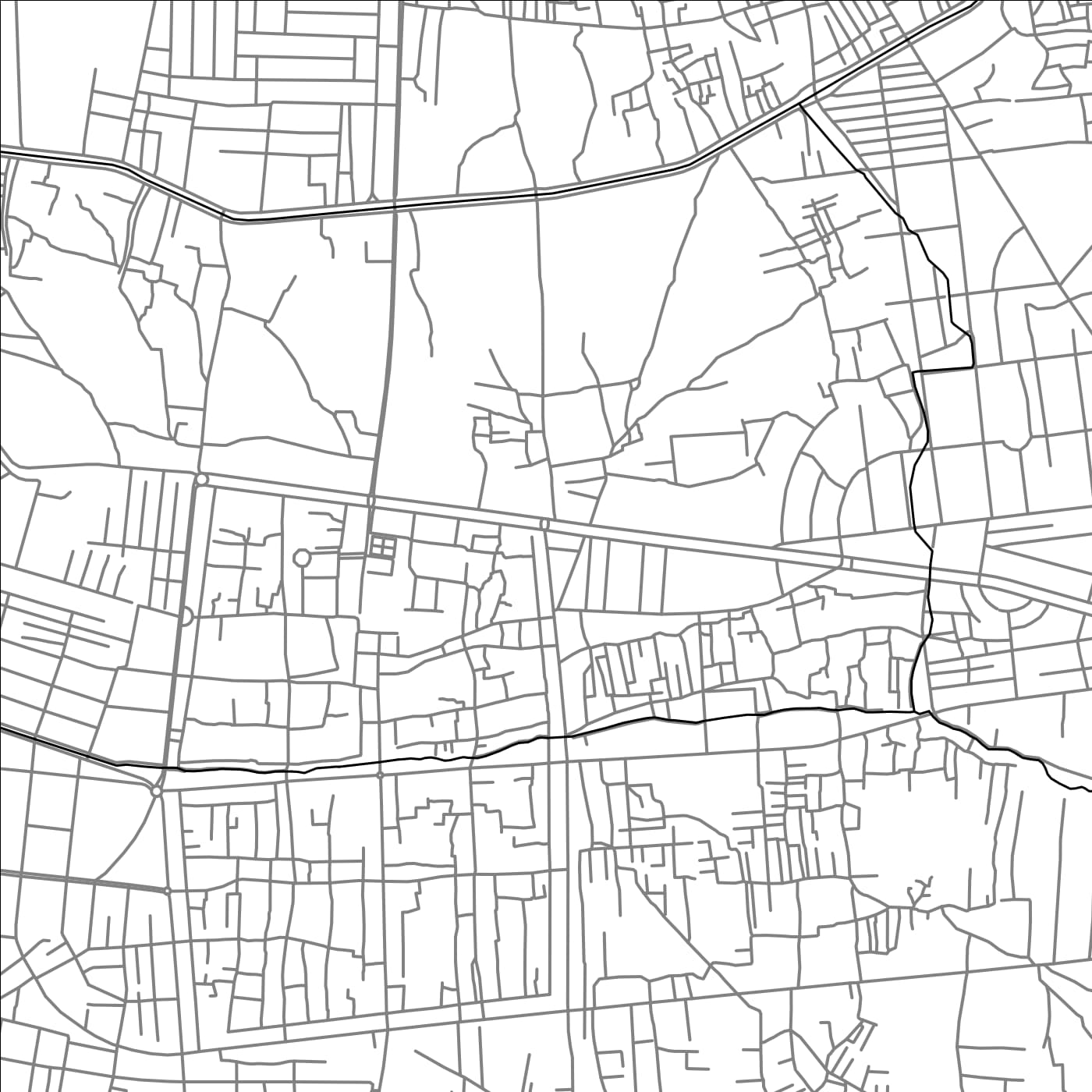 ROAD MAP OF KANDAHAR, AFGHANISTAN BY MAPBAKES