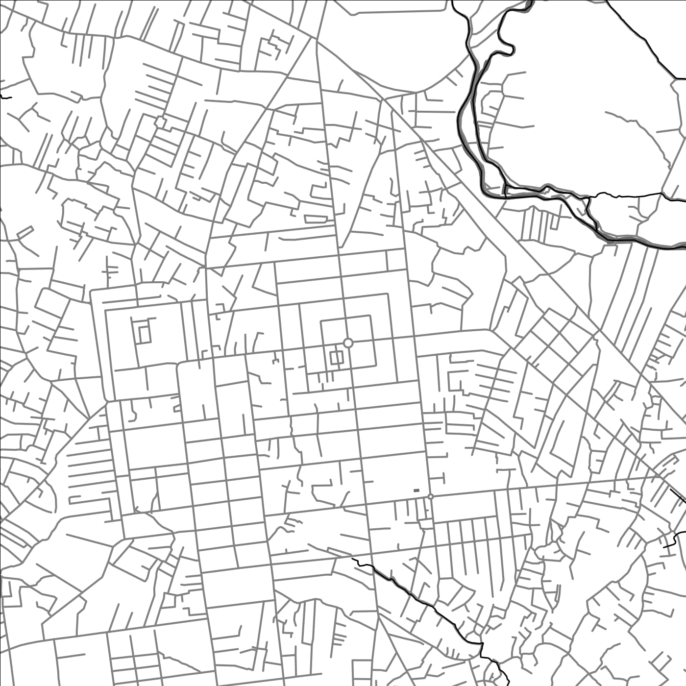 ROAD MAP OF KUNDUZ, AFGHANISTAN BY MAPBAKES