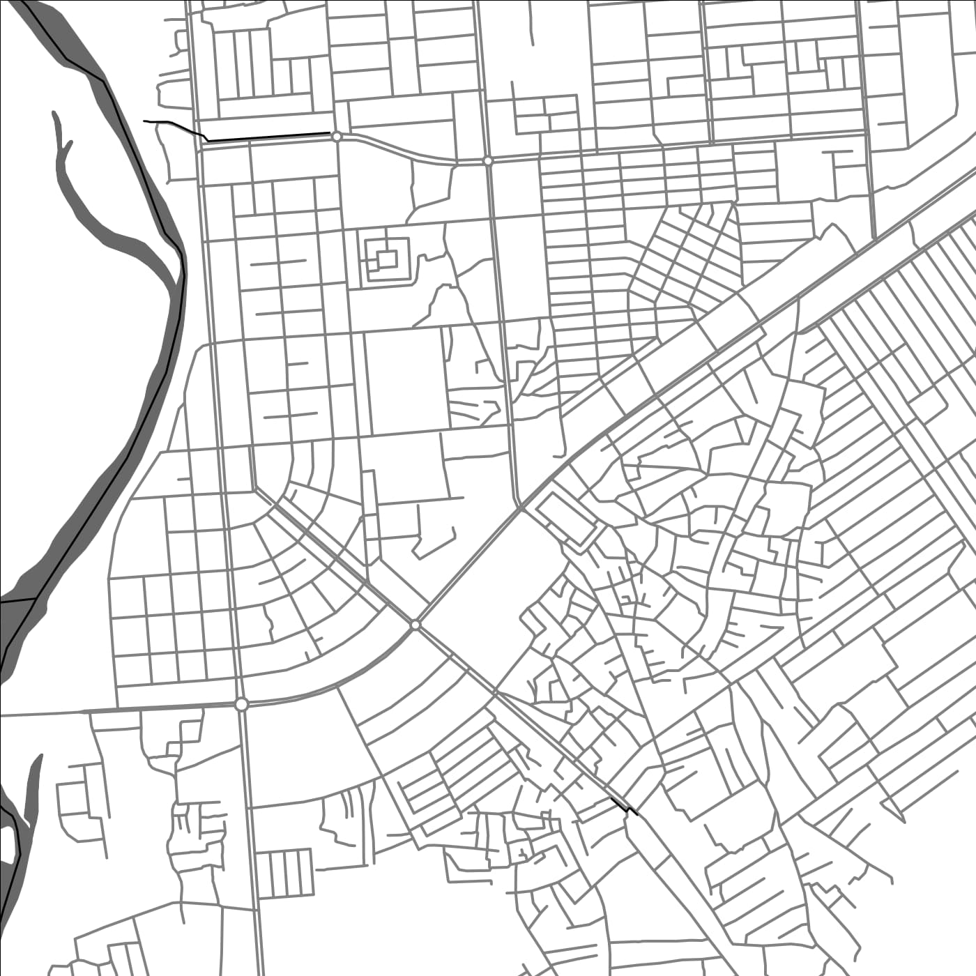 ROAD MAP OF LASHKAR GAH, AFGHANISTAN BY MAPBAKES