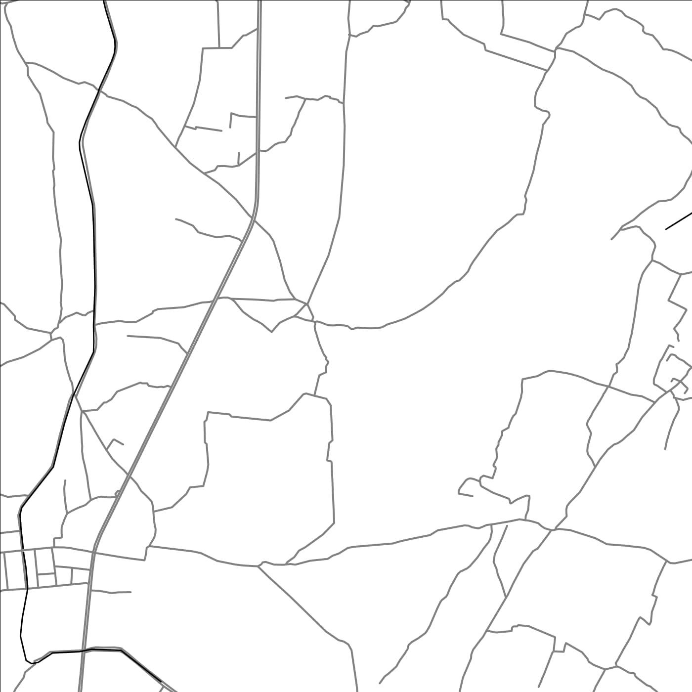 ROAD MAP OF QARA BAGH, AFGHANISTAN BY MAPBAKES