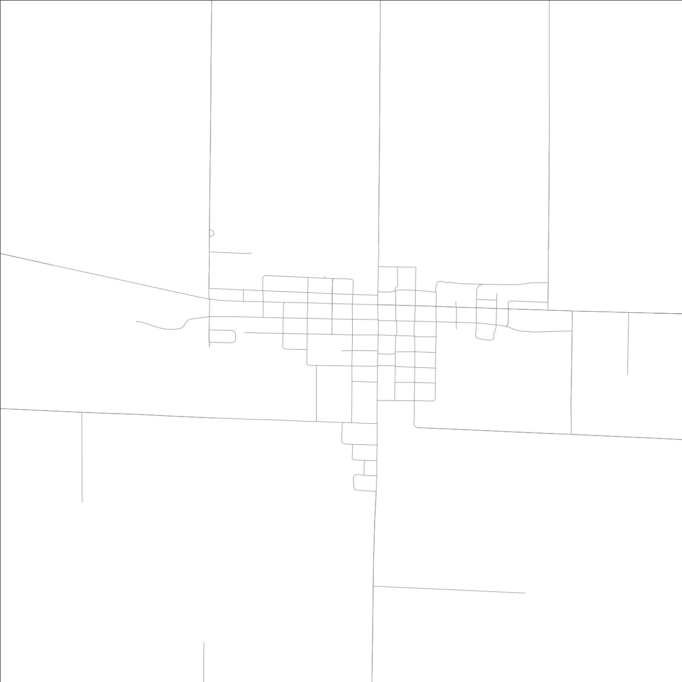 ROAD MAP OF BLANDINSVILLE, ILLINOIS BY MAPBAKES