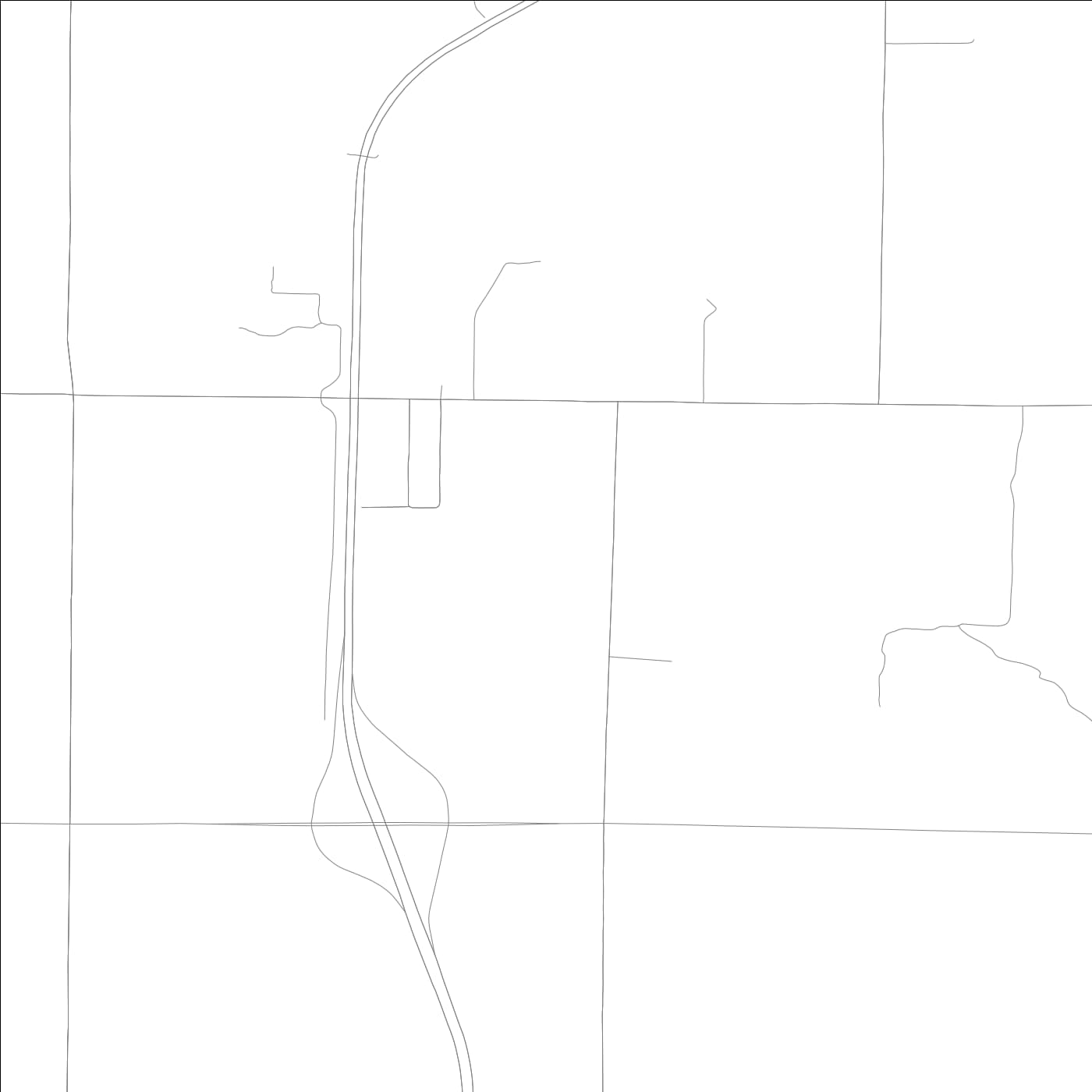 ROAD MAP OF BLOOMFIELD, ILLINOIS BY MAPBAKES