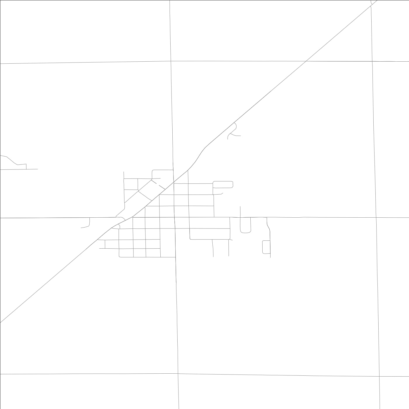 ROAD MAP OF BLUE MOUND, ILLINOIS BY MAPBAKES