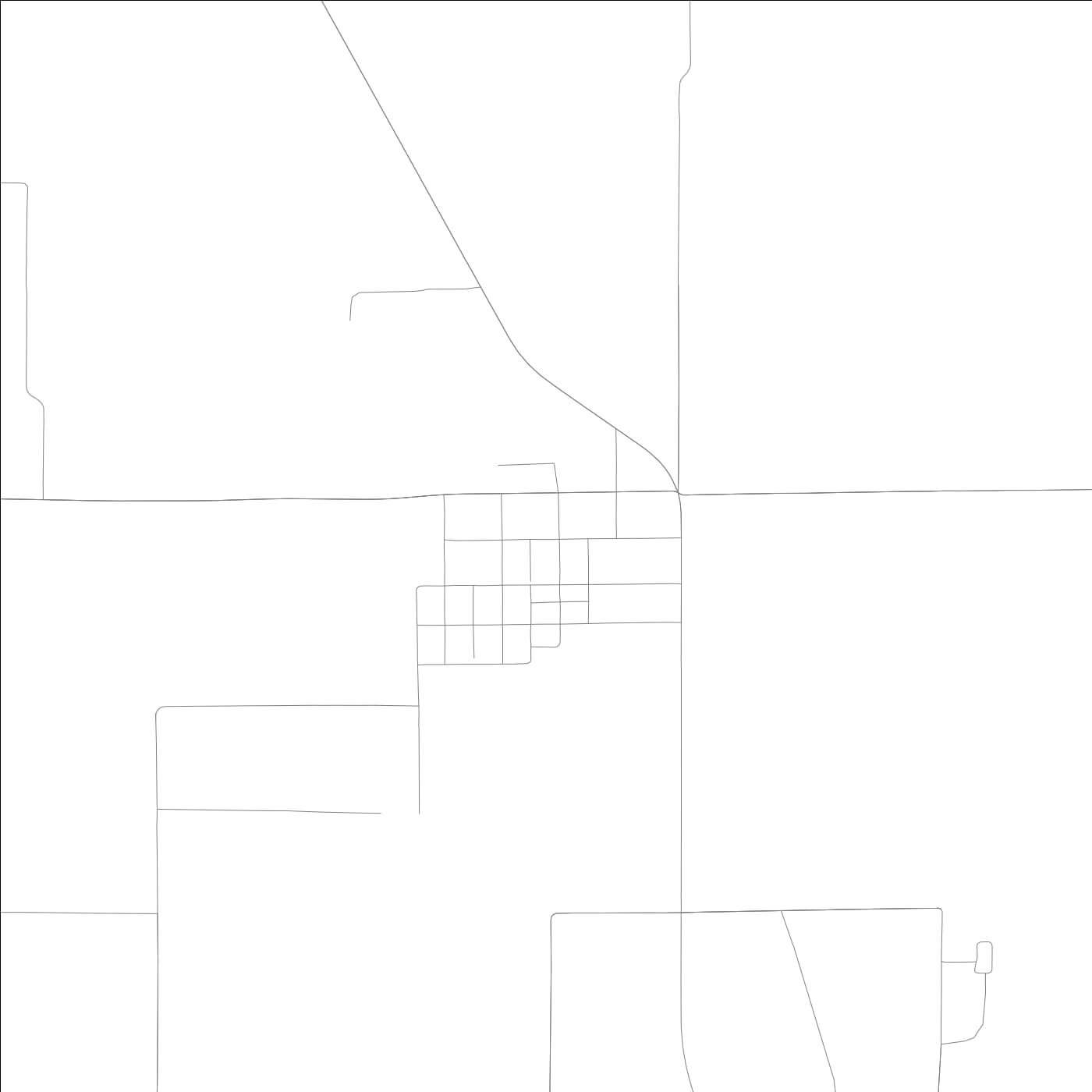 ROAD MAP OF BROUGHTON, ILLINOIS BY MAPBAKES