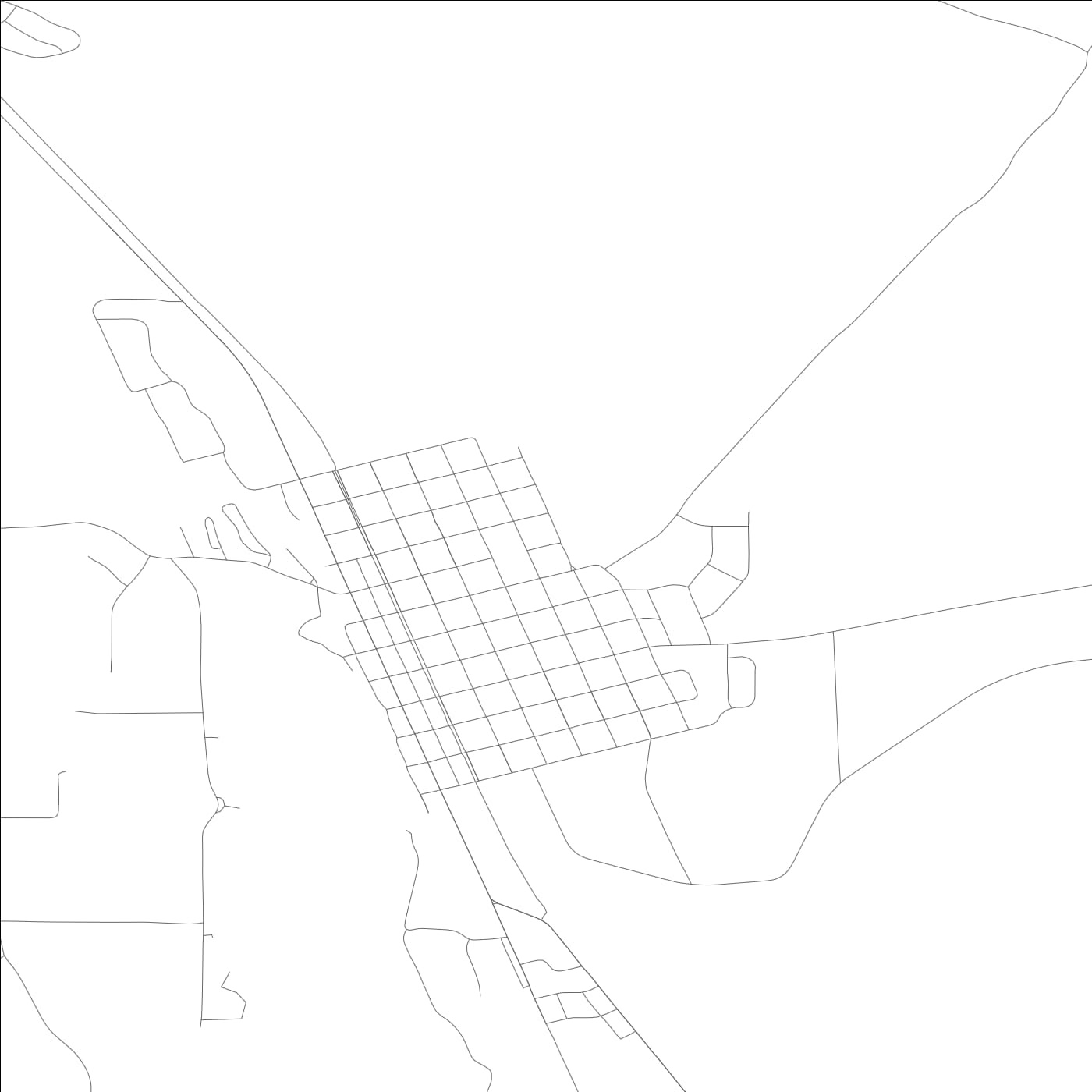 ROAD MAP OF BELLEVUE, IDAHO BY MAPBAKES