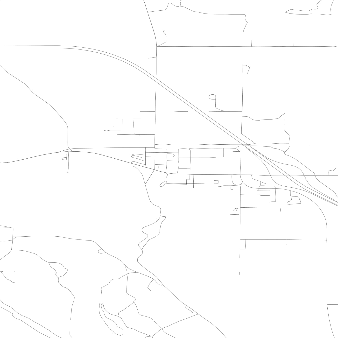 ROAD MAP OF BLISS, IDAHO BY MAPBAKES