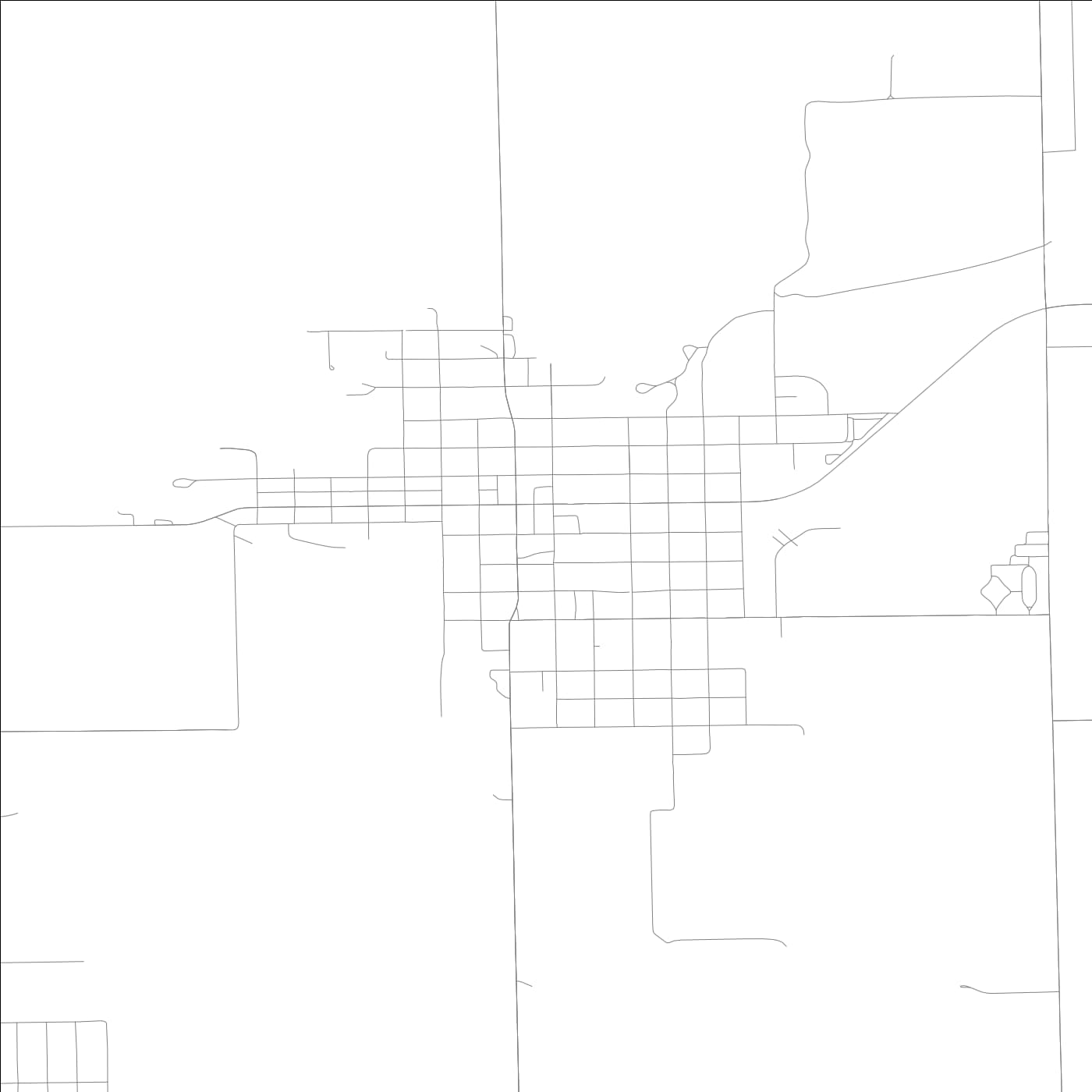 ROAD MAP OF DELAVAN, ILLINOIS BY MAPBAKES