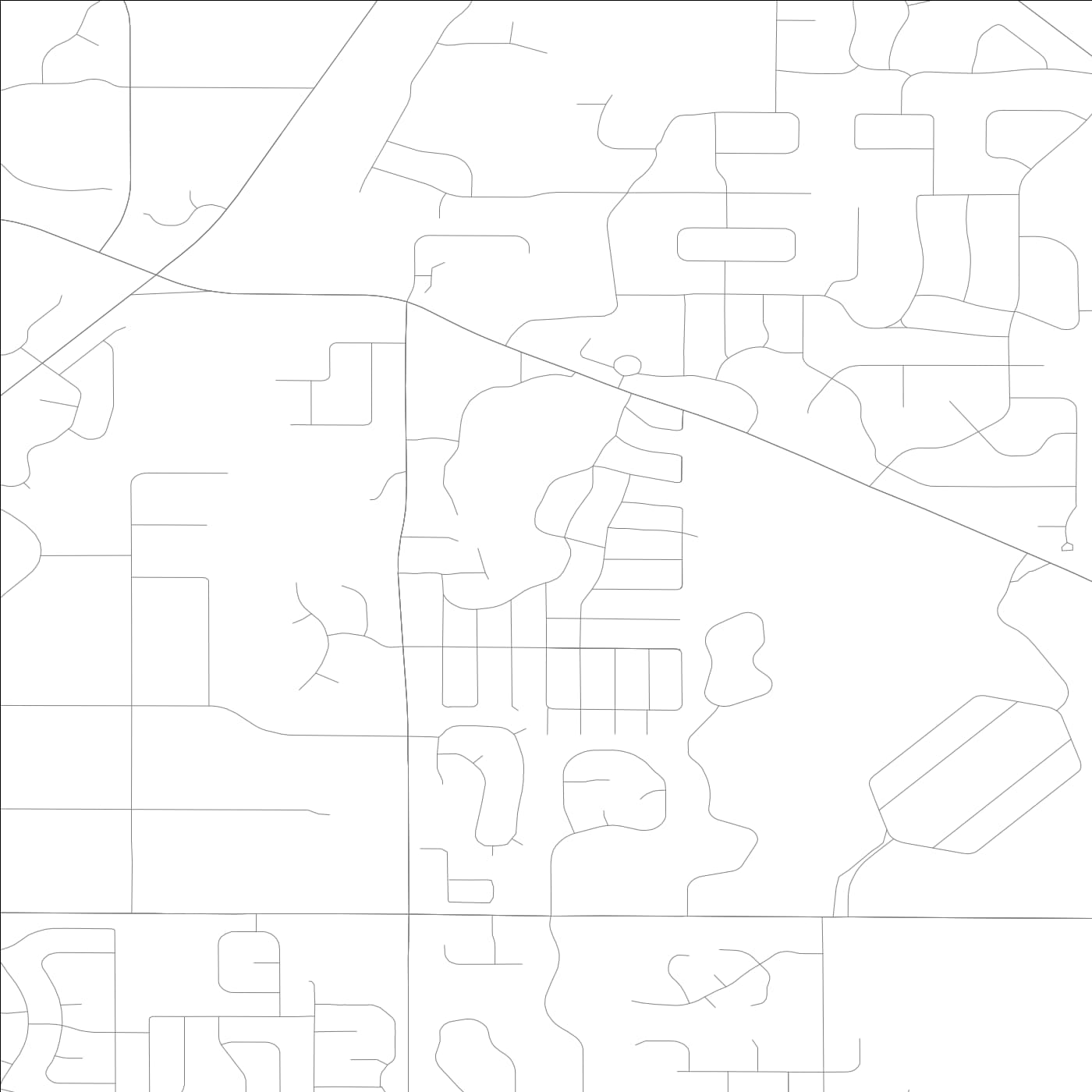 ROAD MAP OF FOREST LAKE, ILLINOIS BY MAPBAKES