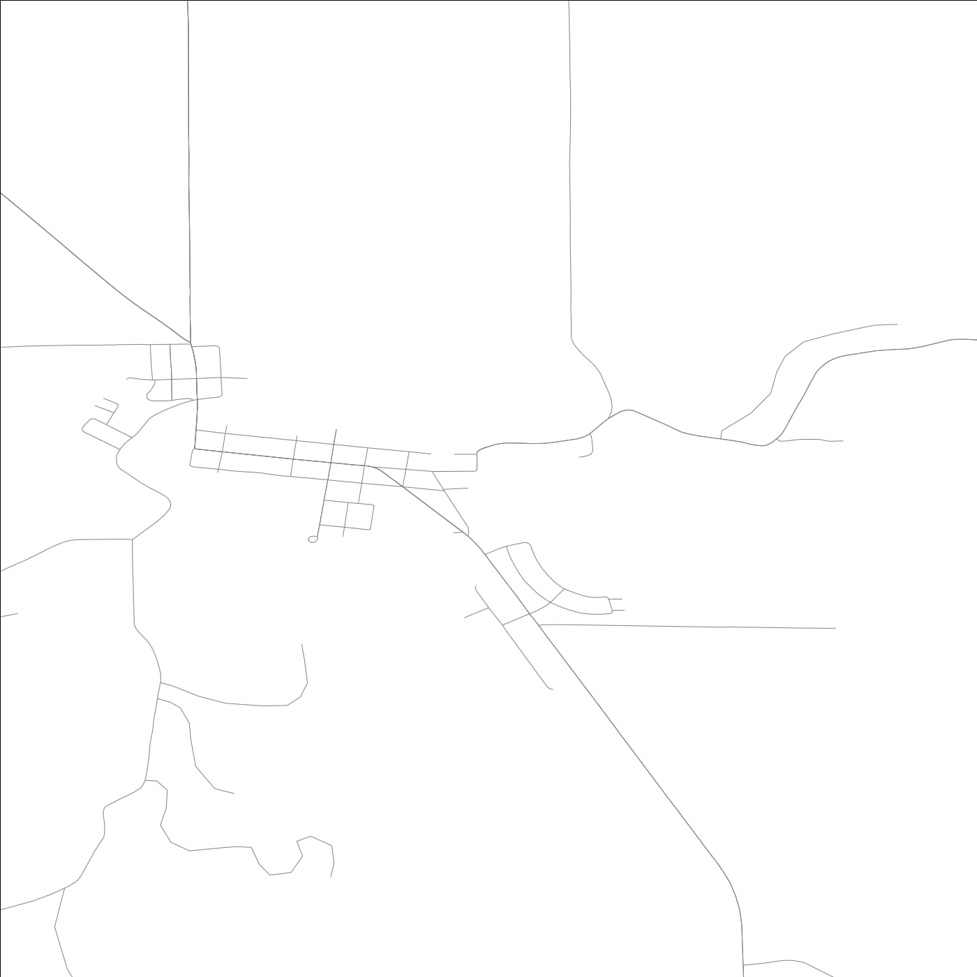 ROAD MAP OF HANOVER, ILLINOIS BY MAPBAKES