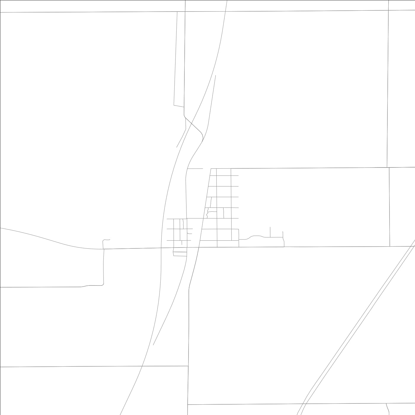 ROAD MAP OF HUMBOLDT, ILLINOIS BY MAPBAKES