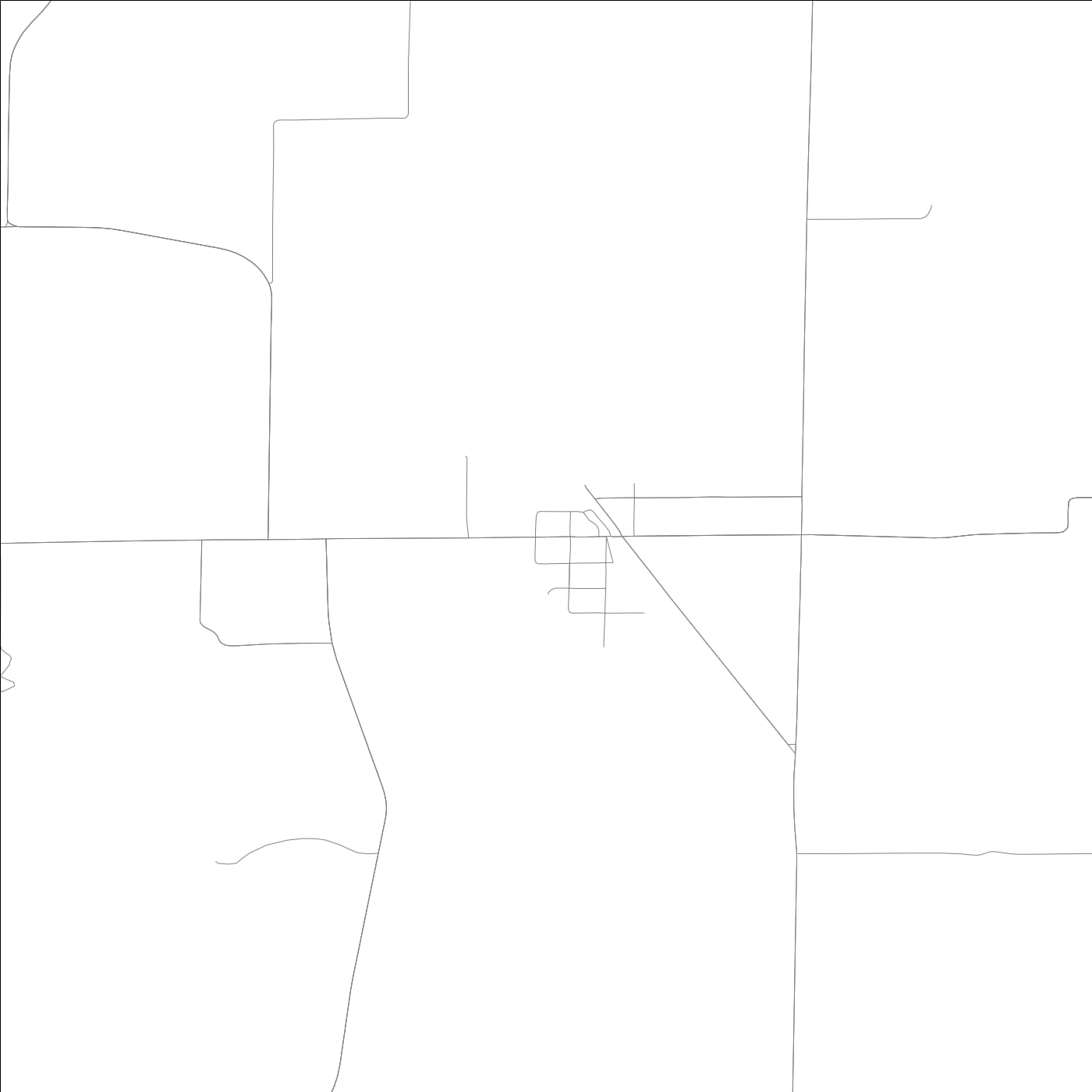 ROAD MAP OF IOLA, ILLINOIS BY MAPBAKES