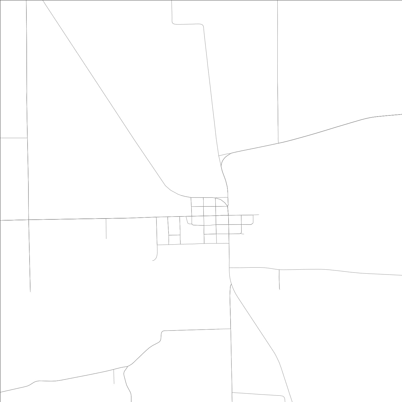 ROAD MAP OF IROQUOIS, ILLINOIS BY MAPBAKES