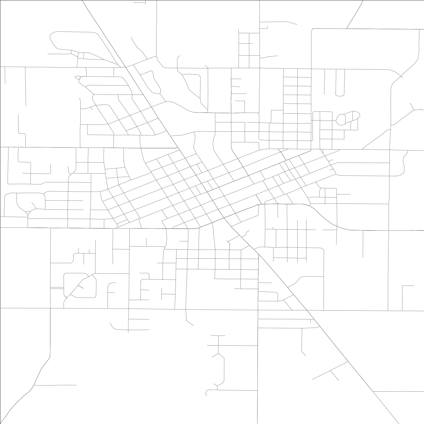 ROAD MAP OF JERSEYVILLE, ILLINOIS BY MAPBAKES