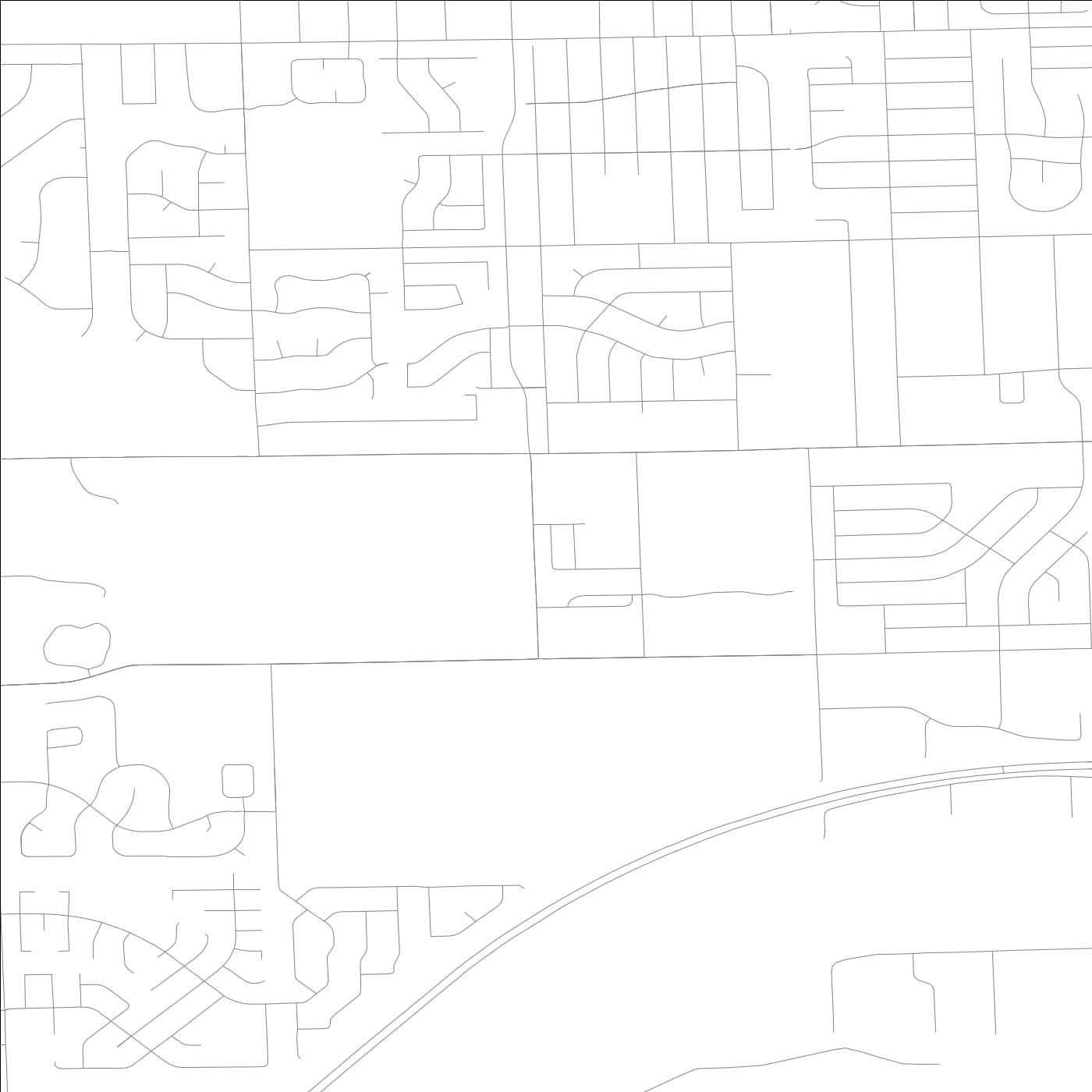 ROAD MAP OF JOLIET, ILLINOIS BY MAPBAKES