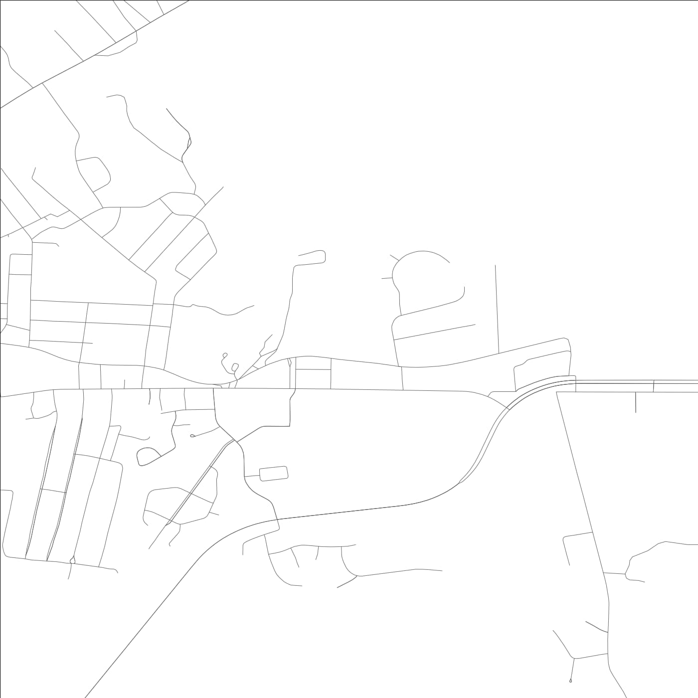 ROAD MAP OF CADIZ, KENTUCKY BY MAPBAKES
