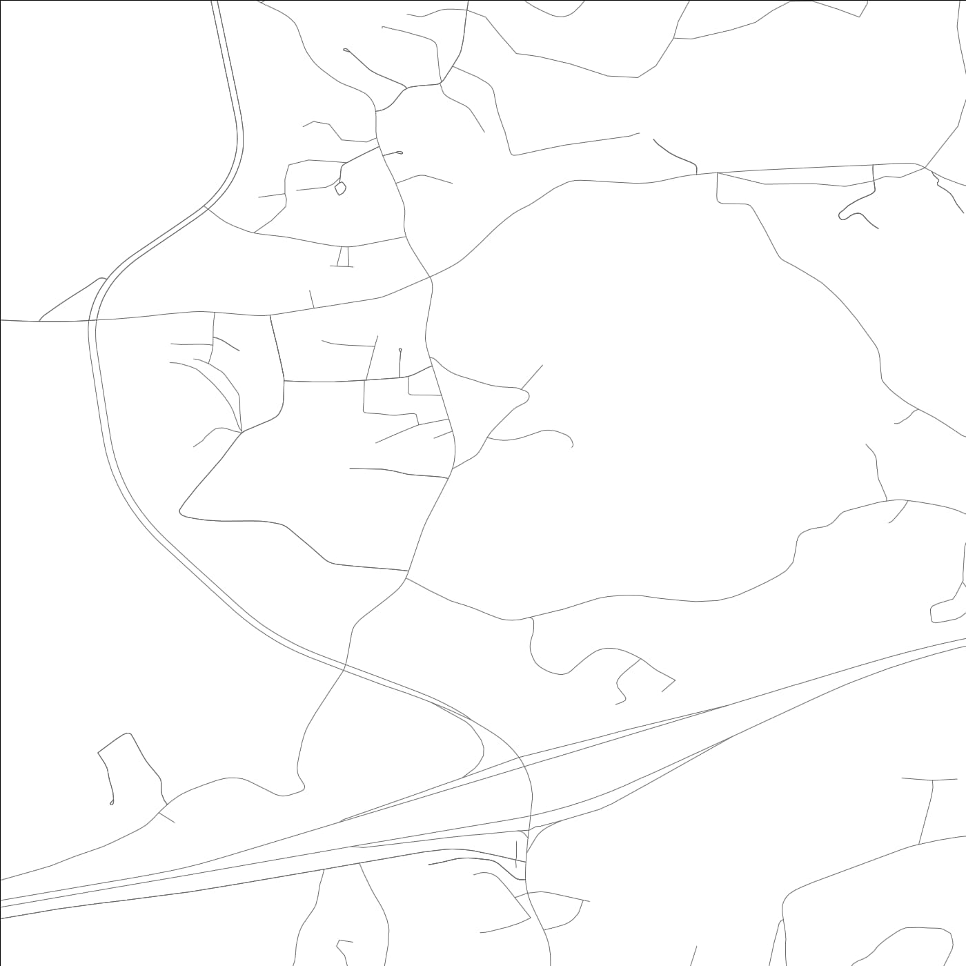 ROAD MAP OF CANNONSBURG, KENTUCKY BY MAPBAKES