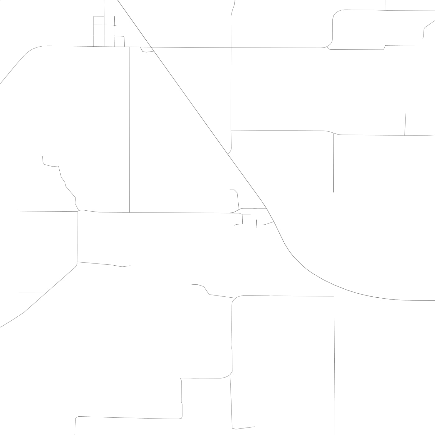 ROAD MAP OF PADERBORN, ILLINOIS BY MAPBAKES