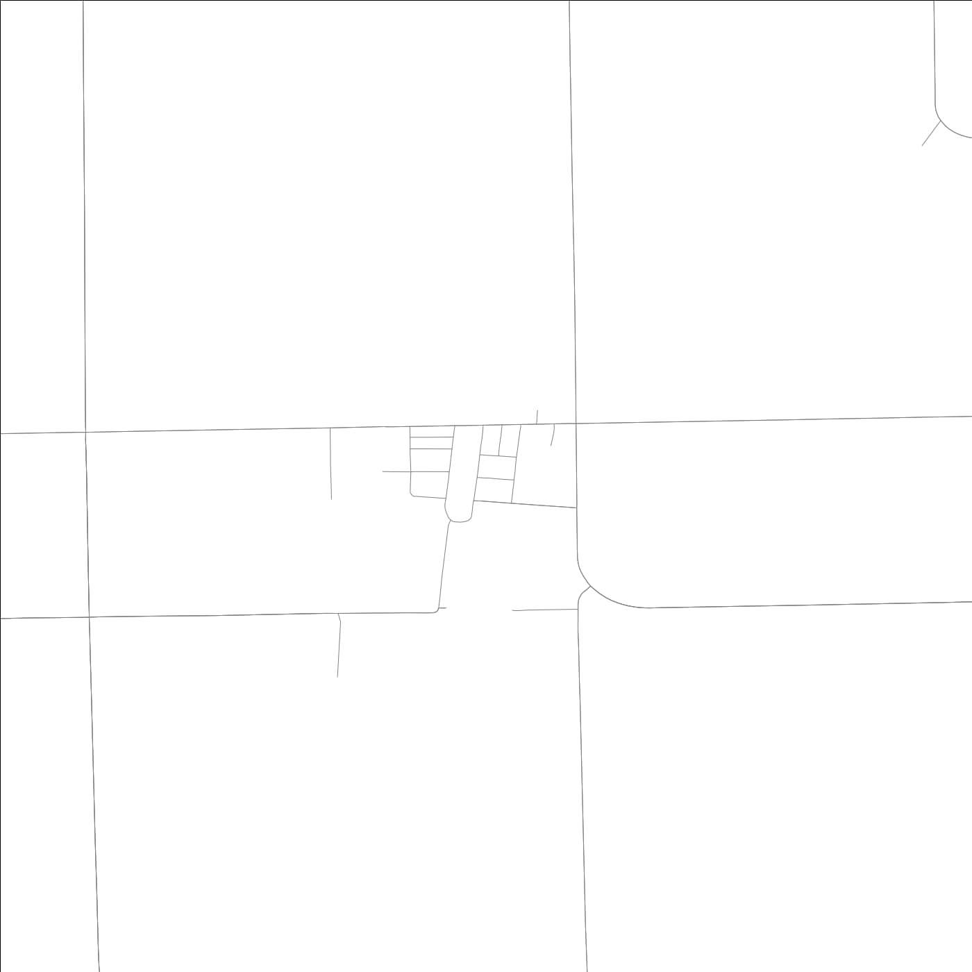 ROAD MAP OF PAPINEAU, ILLINOIS BY MAPBAKES