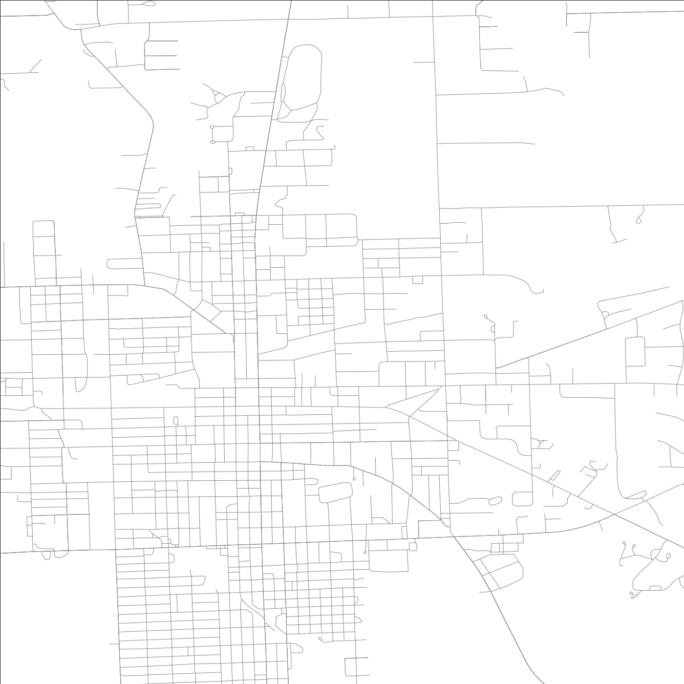 ROAD MAP OF PARIS, ILLINOIS BY MAPBAKES