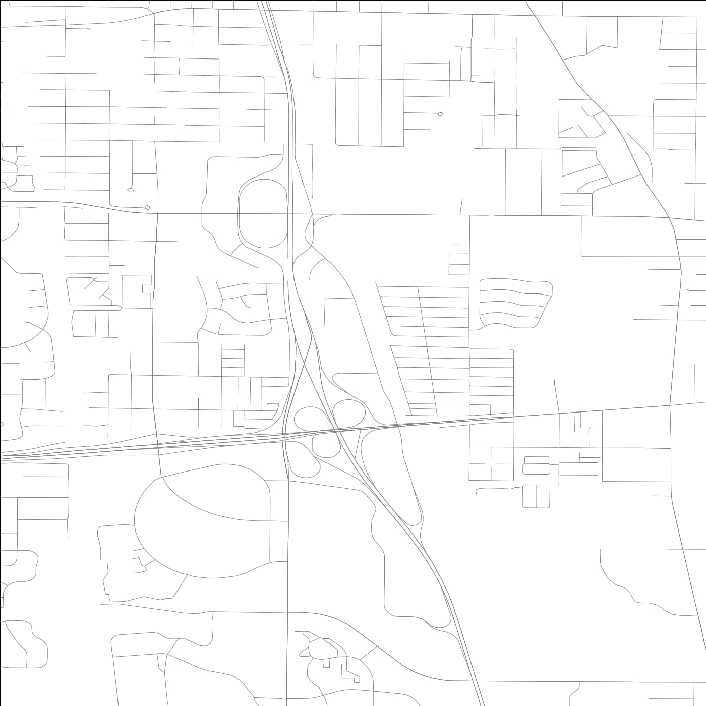 ROAD MAP OF PARK CITY, ILLINOIS BY MAPBAKES