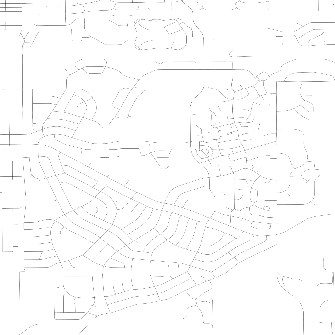 ROAD MAP OF PARK FOREST, ILLINOIS BY MAPBAKES