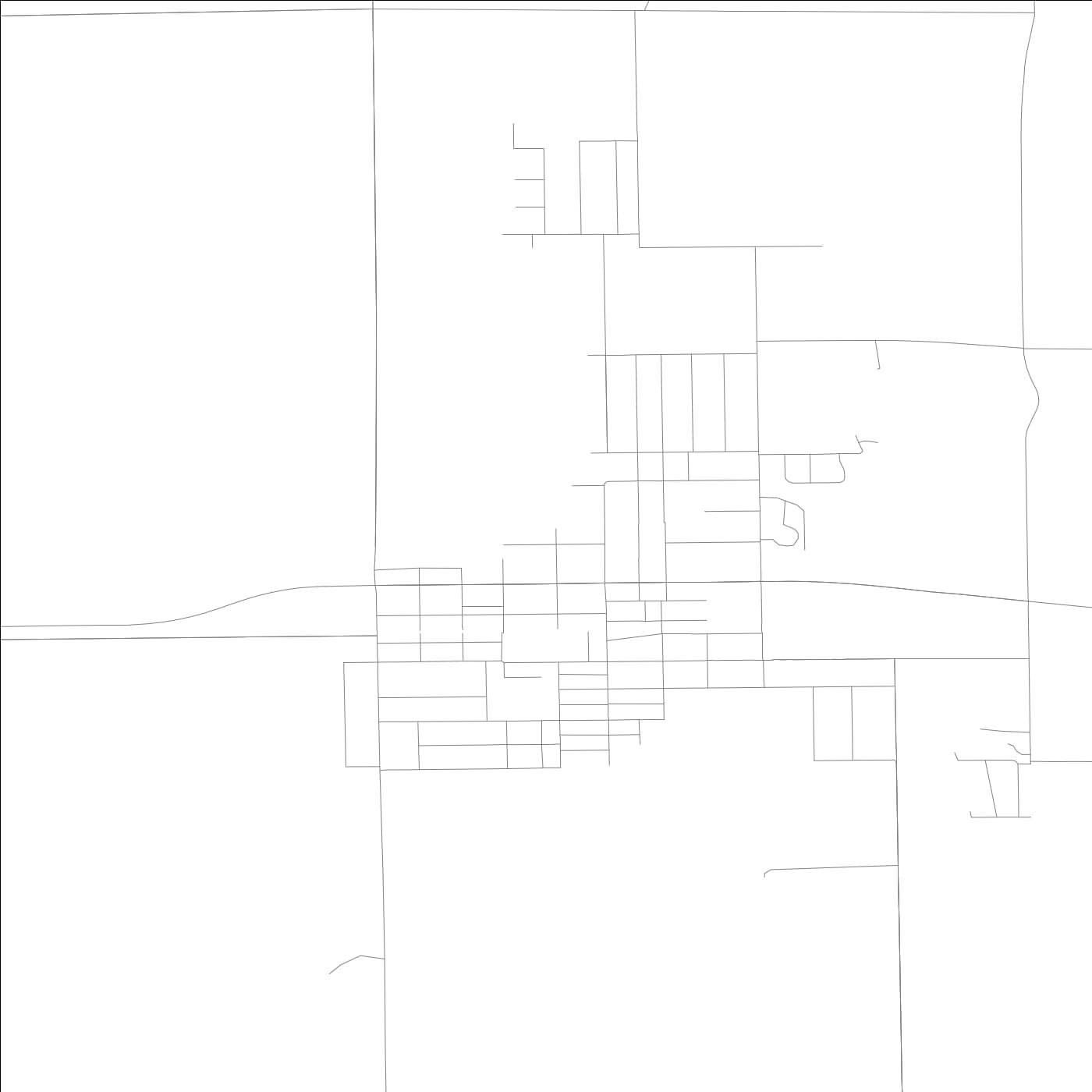 ROAD MAP OF PAWNEE, ILLINOIS BY MAPBAKES