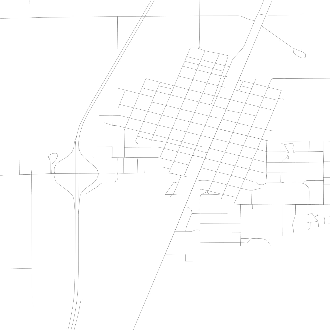 ROAD MAP OF PAXTON, ILLINOIS BY MAPBAKES