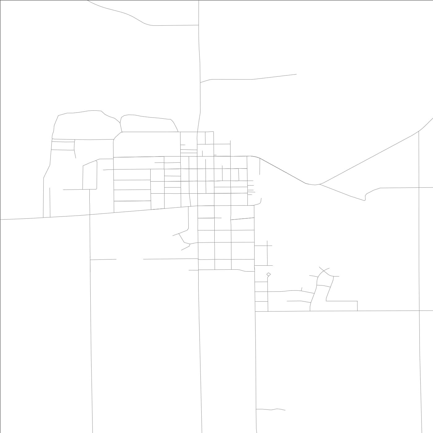 ROAD MAP OF PECATONICA, ILLINOIS BY MAPBAKES