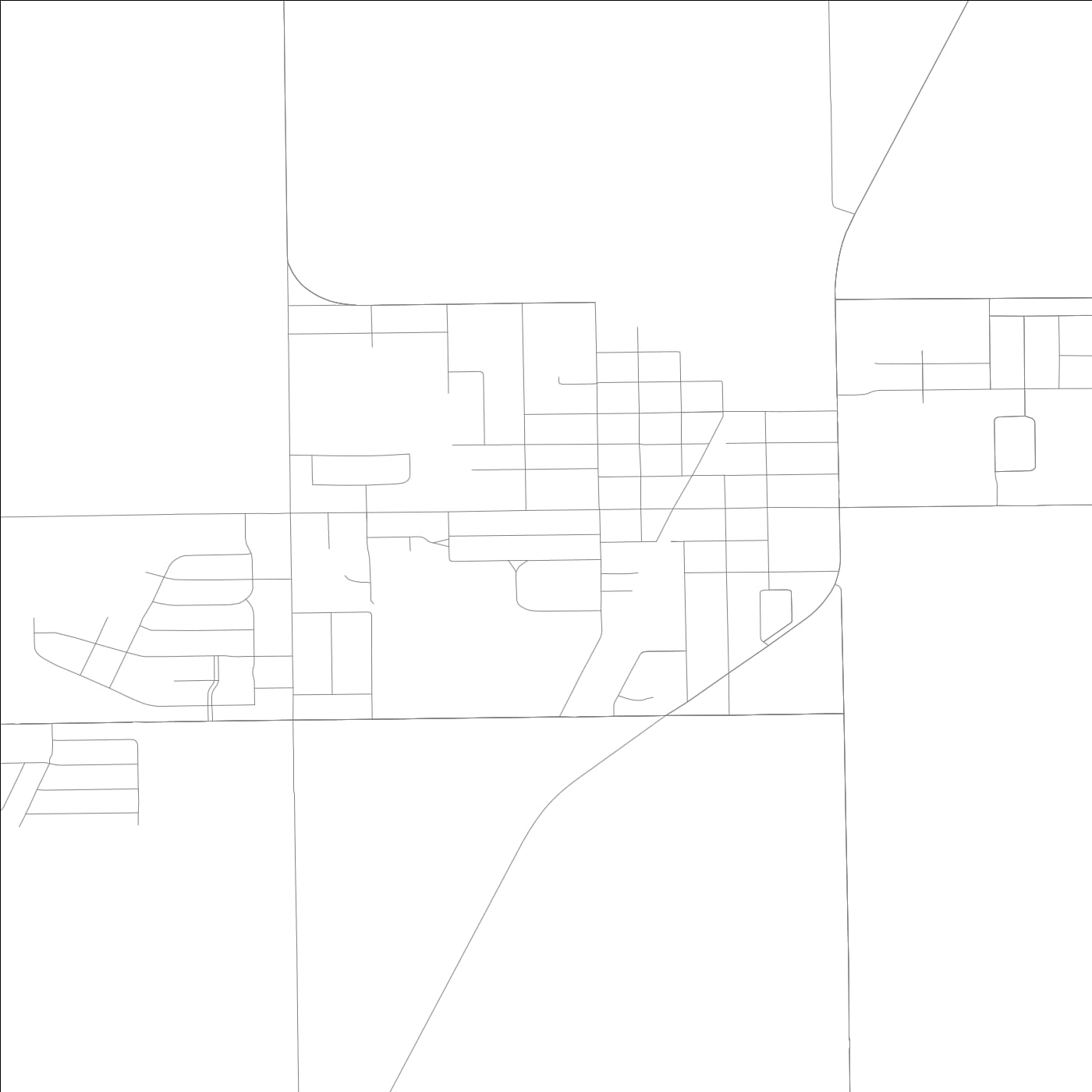 ROAD MAP OF PEOTONE, ILLINOIS BY MAPBAKES