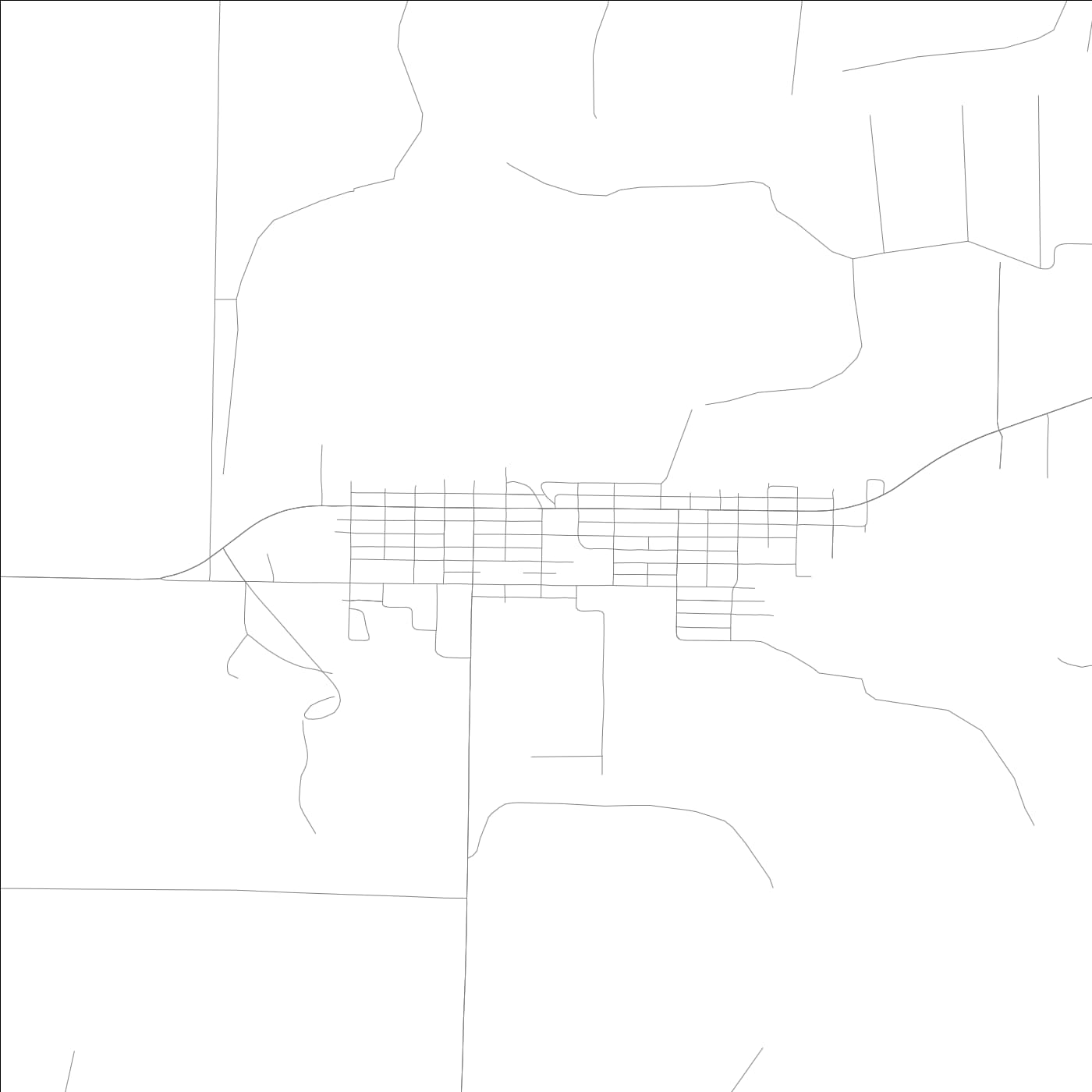 ROAD MAP OF PERCY, ILLINOIS BY MAPBAKES