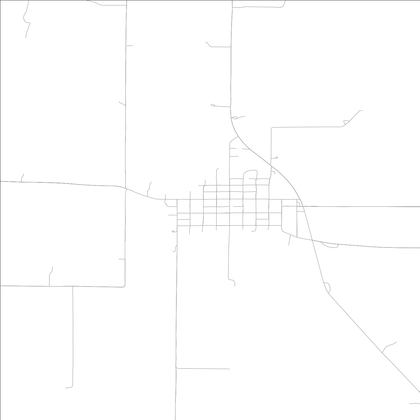 ROAD MAP OF PERRY, ILLINOIS BY MAPBAKES
