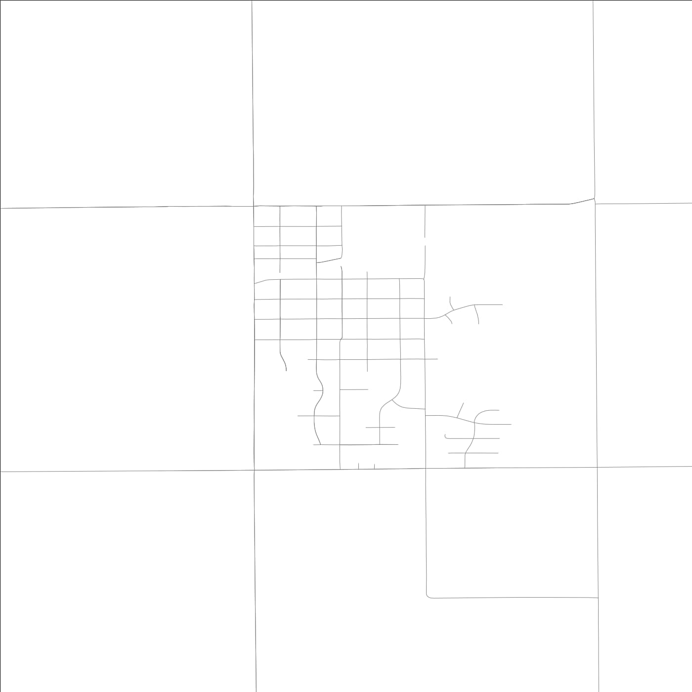 ROAD MAP OF PHILO, ILLINOIS BY MAPBAKES