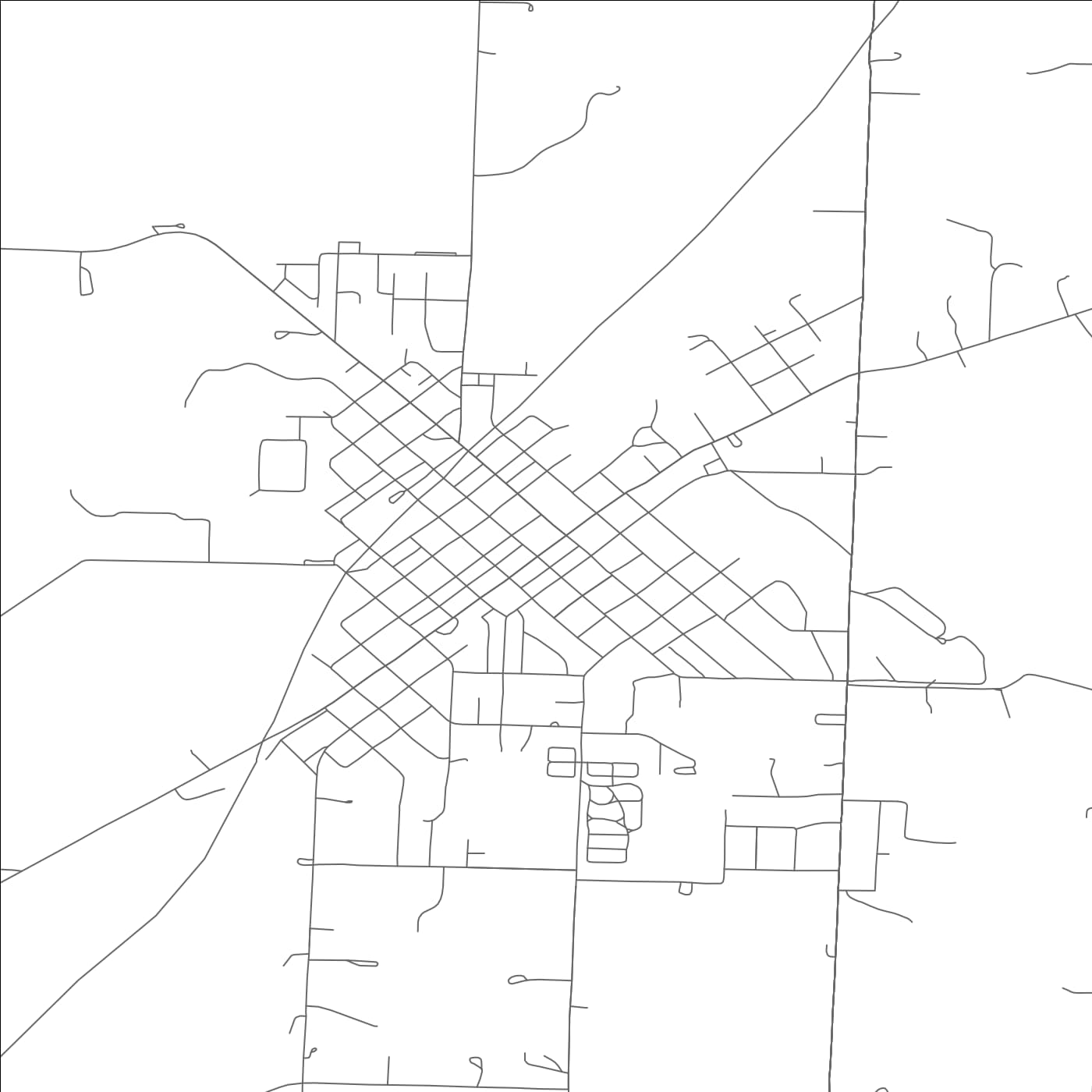ROAD MAP OF WINDSOR, MISSOURI BY MAPBAKES
