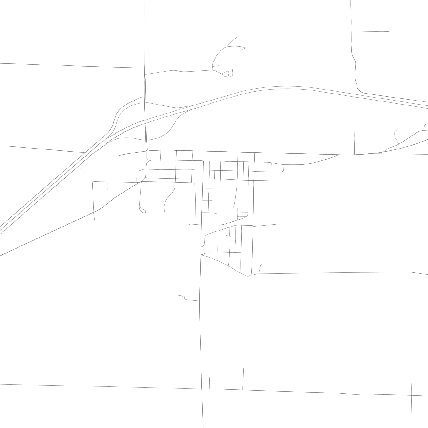 ROAD MAP OF POCAHONTAS, ILLINOIS BY MAPBAKES