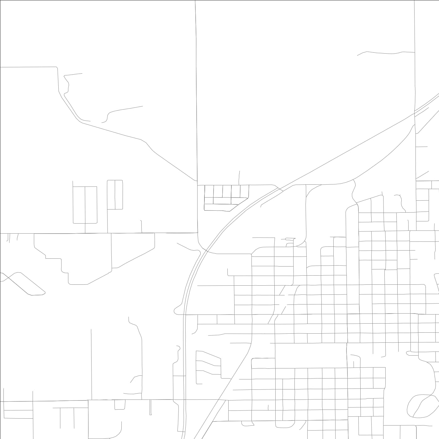 ROAD MAP OF PONTIAC, ILLINOIS BY MAPBAKES