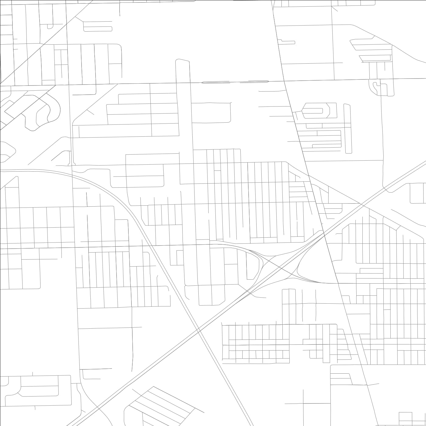 ROAD MAP OF POSEN, ILLINOIS BY MAPBAKES