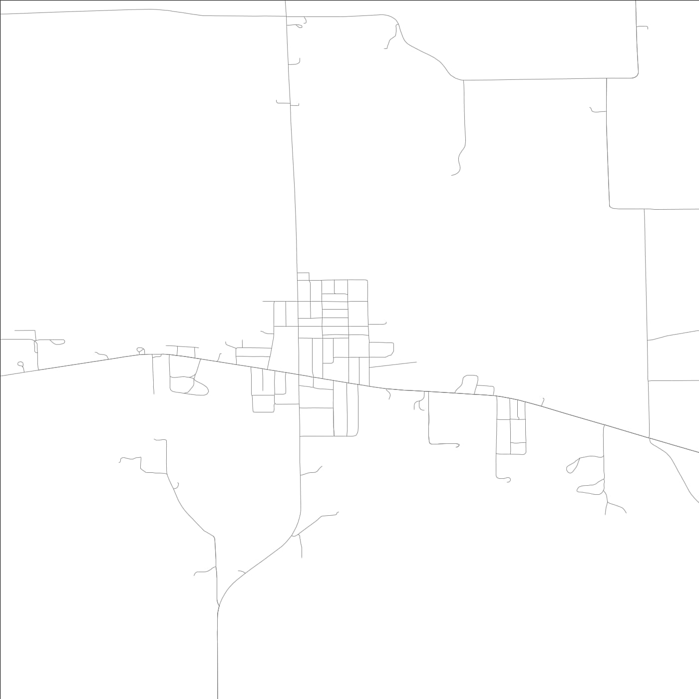 ROAD MAP OF POTOMAC, ILLINOIS BY MAPBAKES