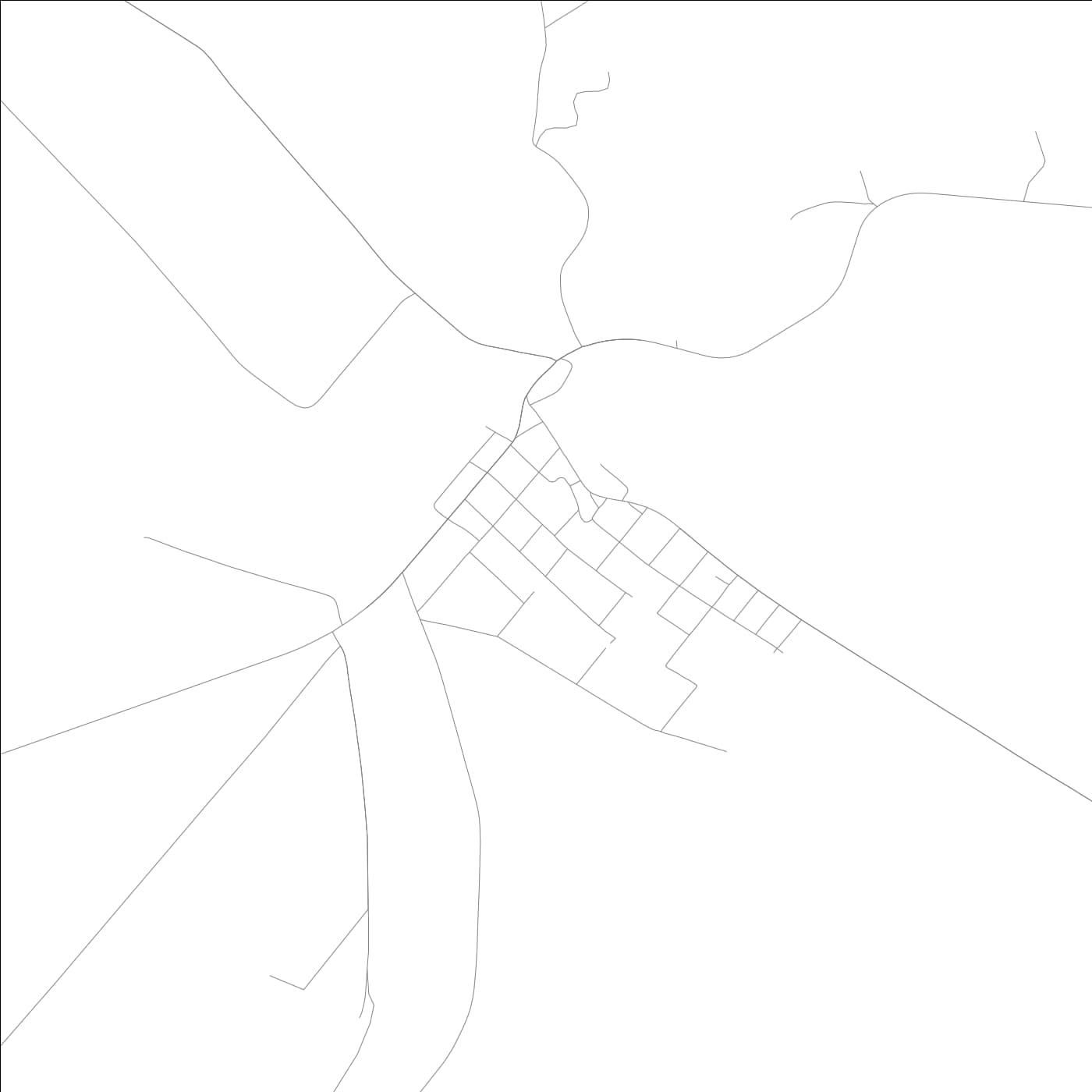 ROAD MAP OF PRAIRIE DU ROCHER, ILLINOIS BY MAPBAKES