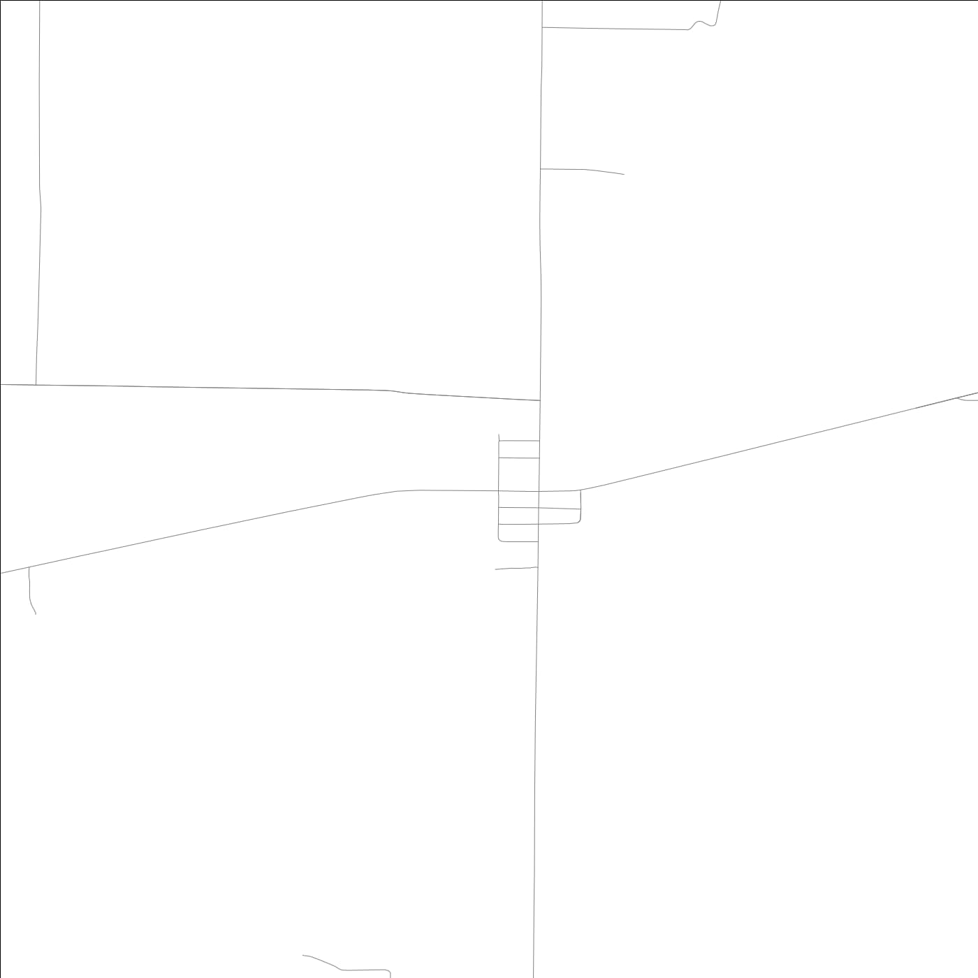 ROAD MAP OF PRAIRIETOWN, ILLINOIS BY MAPBAKES