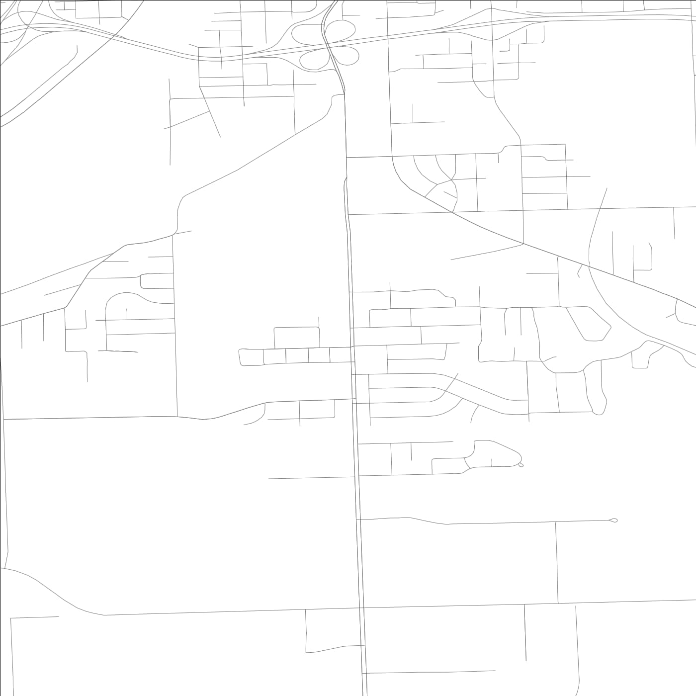 ROAD MAP OF PRESTON HEIGHTS, ILLINOIS BY MAPBAKES