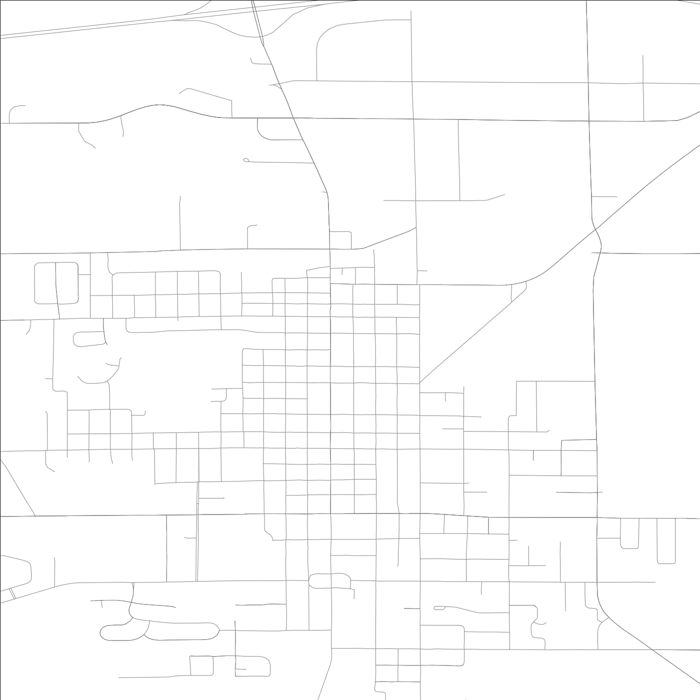 ROAD MAP OF PRINCETON, ILLINOIS BY MAPBAKES