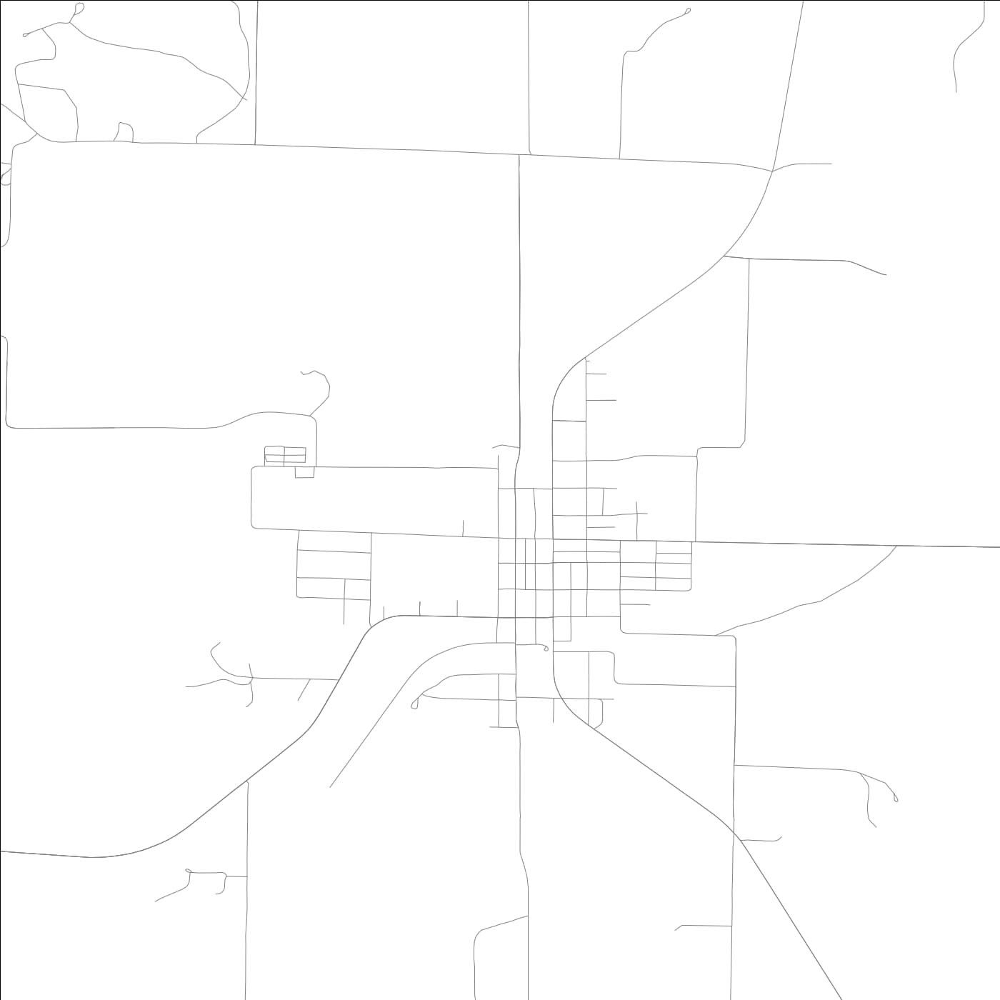 ROAD MAP OF RAMSEY, ILLINOIS BY MAPBAKES