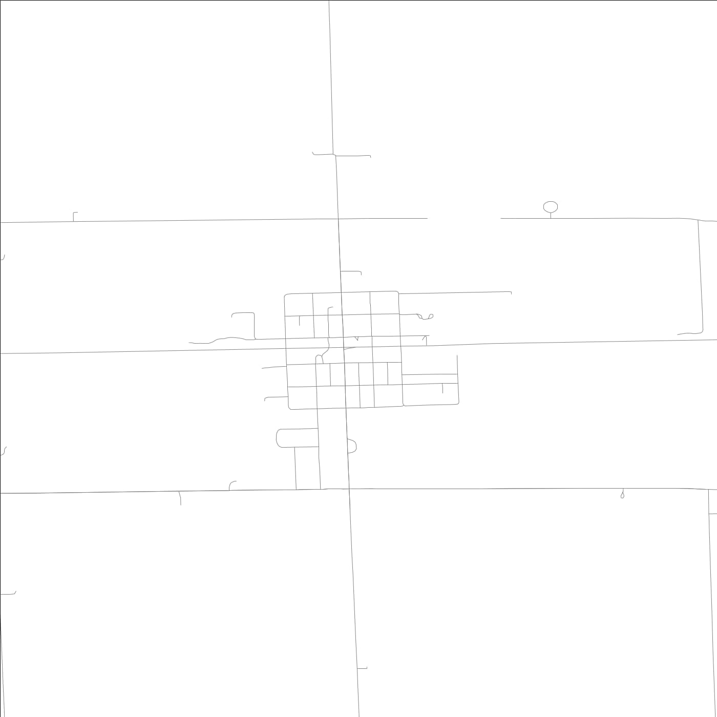 ROAD MAP OF RANKIN, ILLINOIS BY MAPBAKES