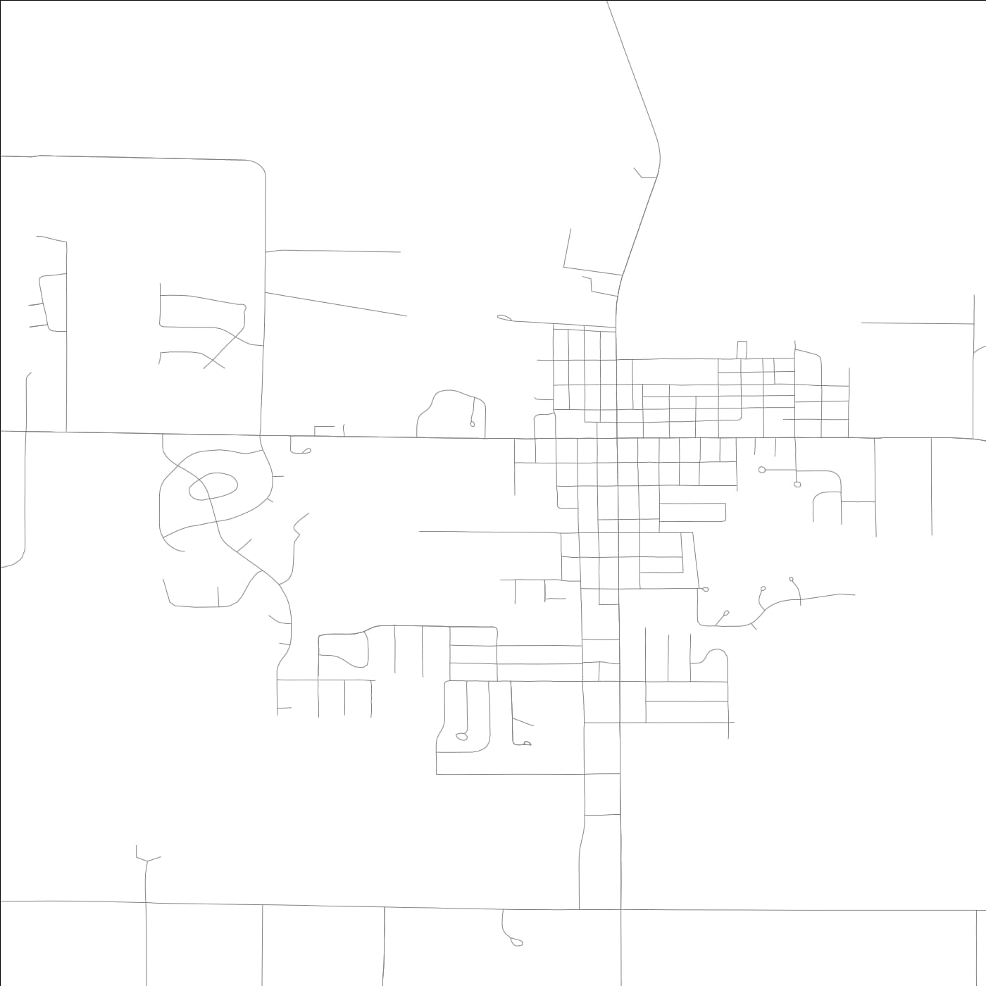 ROAD MAP OF RED BUD, ILLINOIS BY MAPBAKES