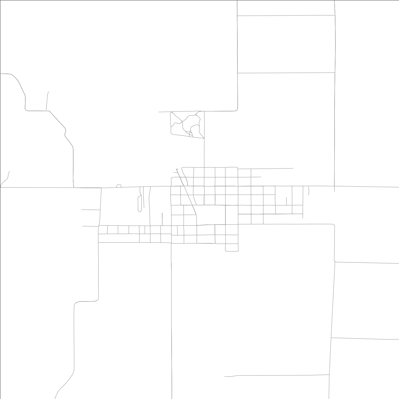 ROAD MAP OF RIDGWAY, ILLINOIS BY MAPBAKES