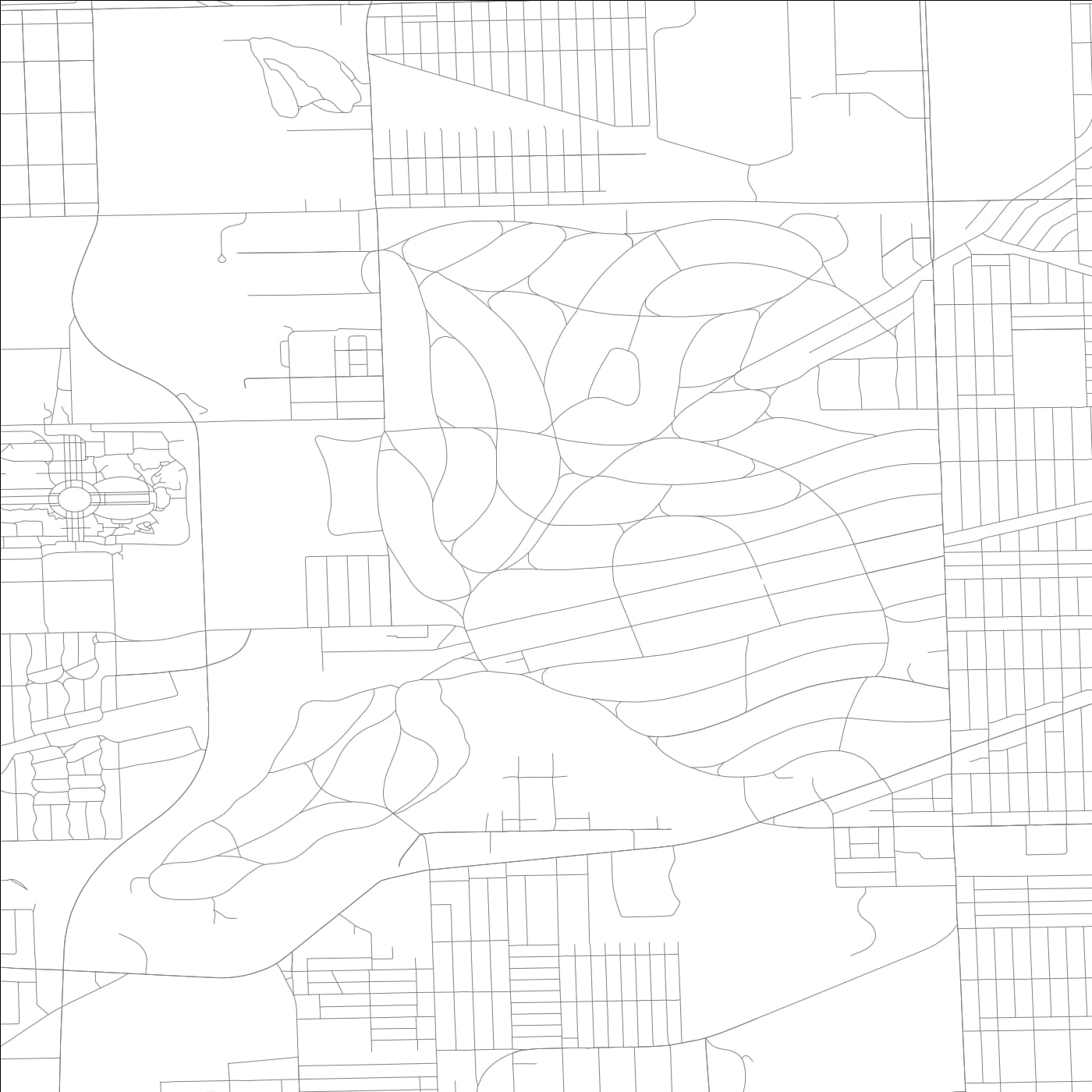 ROAD MAP OF RIVERSIDE, ILLINOIS BY MAPBAKES