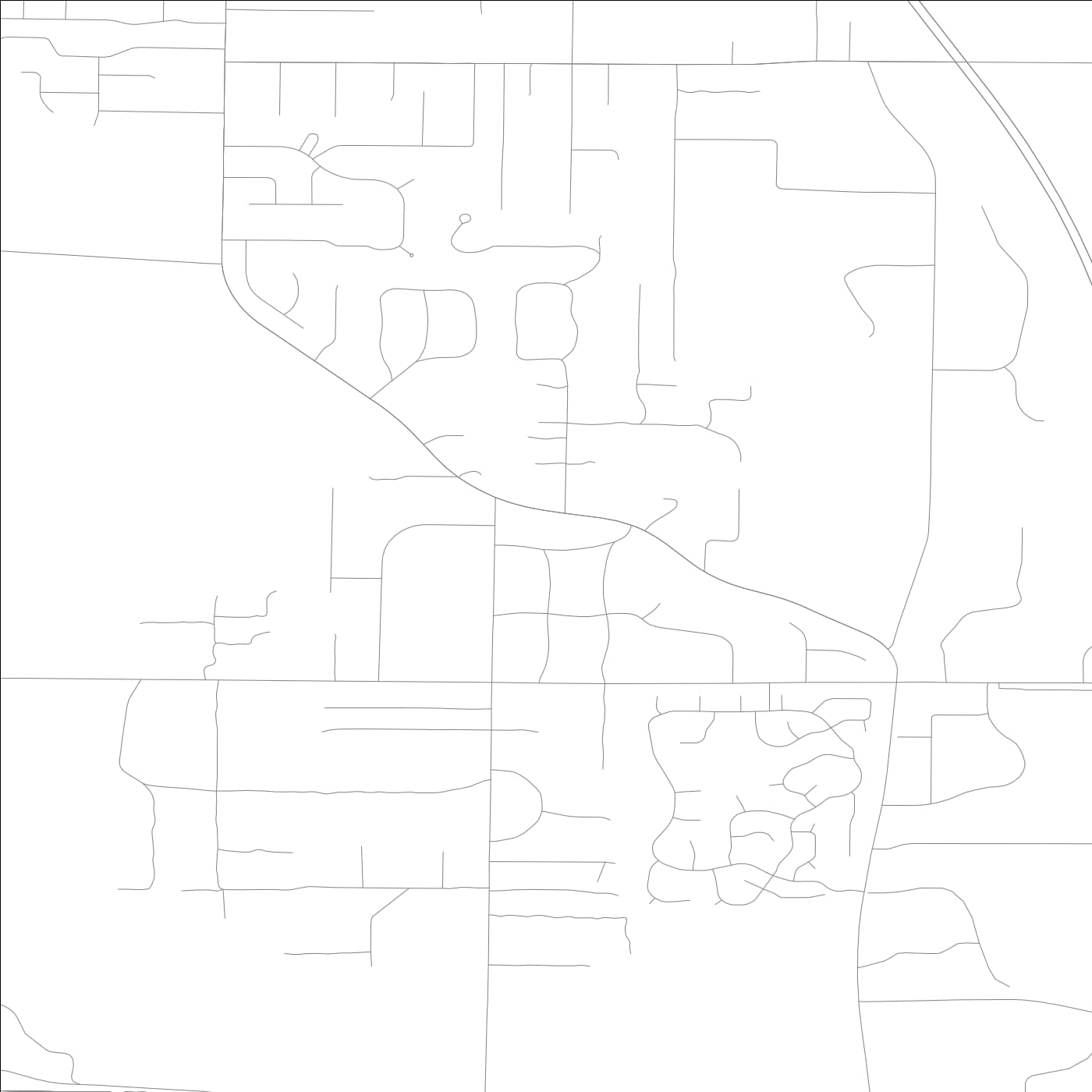 ROAD MAP OF RIVERWOODS, ILLINOIS BY MAPBAKES